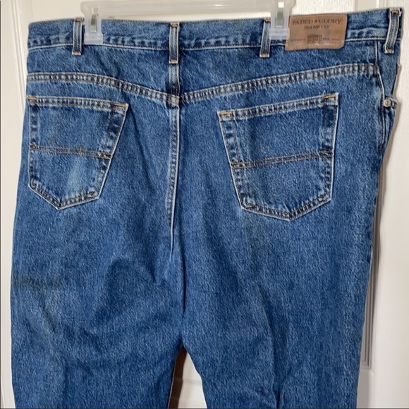 donated … Final Price 100% Cotton Big Mans Blue Denim Jeans 46x30 Work Jeans - Picture 6 of 11